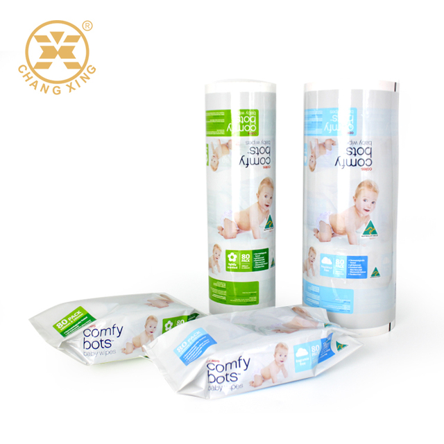 Baby Diapers Packaging Material Soft Care Baby Diapers Adult Diapers Wrapping Plastic Film Roll