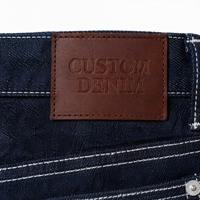 Jeans de Mezclilla Cruda Personalizados para Hombre, 14oz, Peso Pesado, Sin Lavado, Índigo Oscuro, con Solapa Blanca, Pierna Ancha, Estilo Baggy, Fabricante OEM