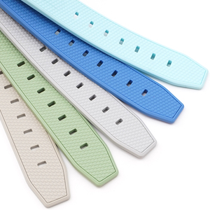 Bracelet de montre personnalisé en Silicone de haute qualité, extrémité incurvée de 20mm pour Omega Joint moonwatch - Product Image 5