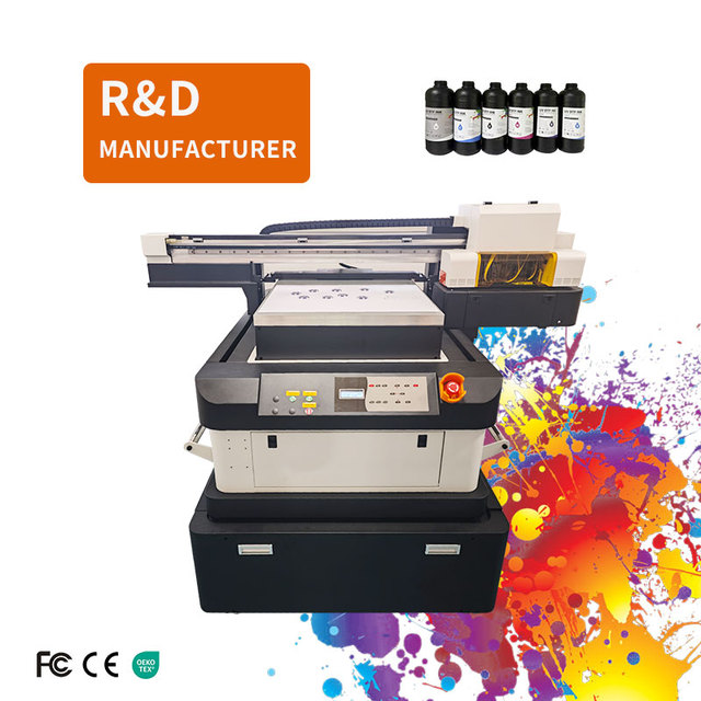 60*90 Uv Flatbed Printing Machine Digital Bottle Glass Acrylic Printing Machine Eps I3200 Head Large Format Uv Printer