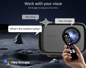 โปรเจคเตอร์ ViewSonic D450 ระบบแอนดรอยด์ทีวี รองรับความละเอียด 4K แบบ LED ความละเอียด 1080P ความสว่าง 850 ANSI ลูเมนส์ ขนาดฉายภาพ 120 นิ้ว โฟกัสอัตโนมัติ เสียงไฮไฟสเตอริโอ พกพาสะดวก - Product Image 4