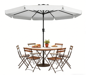 <span class=keywords><strong>Parasol</strong></span> de jardin 3M avec manivelle et support, parasols rectangulaires imperméables pour la plage - Product Image 3