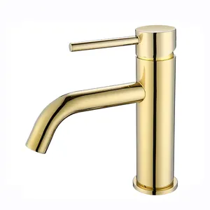 Kaiping supplier bathroom brass PVD gold basin taps