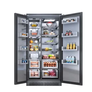 Household Appliances 455L Air-cooled And Frost-free Built-in Double Door Refrigerator