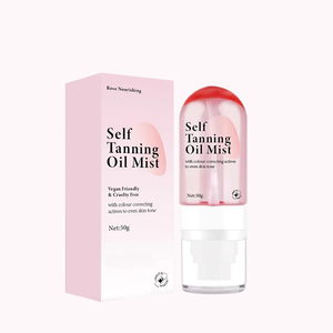 OEM ODM produttori olio abbronzante Spray carota piedi appiccicosi vegano etichetta privata protezione solare autoabbronzante Spray per il viso - Product Image 5