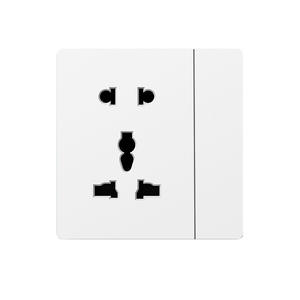 国際貿易多機能5穴隠し型86型壁コンセントランプ1口16Aリン青銅製家庭用 - Product Image 2