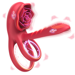 Anneau vibrant pour pénis Pretty Love Rose Toy avec vibrateur clitoridien, anneaux pour pénis, anneau pour pénis - Product Image 2