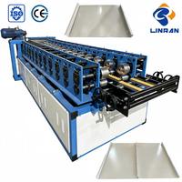 Machine de formage de profilés de toiture en acier verni LINRAN en vente directe, machine de fabrication de tuiles à joint debout coniques droites et à verrouillage rapide