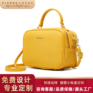 Sac bandoulière carré Pierre Loues avec fermeture éclair pour usage quotidien - Product Image 2