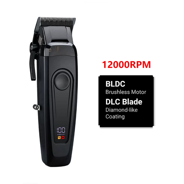 Best Chinese Professional BLDC Brushless Motor 11500rpm Hair Trimmer Clippers for Barbers Usb Cordless DLC Blade Hair Clippers