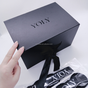 Sang Trọng Từ Nắp Nắp Satin Lót Hộp Quà Tặng Tóc Giả Hộp Bao Bì Biểu Tượng Tùy Chỉnh Tóc Sang Trọng Gói Hộp Với Logo - Product Image 5