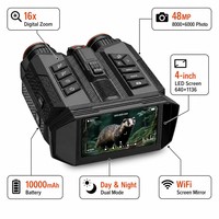 Lampe torche laser télémétrique, dispositif de vision nocturne, photographie et enregistrement vidéo HD en extérieur, jumelles de vision nocturne numériques 16x