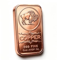 Pièce de monnaie Buffalo / Wings en cuivre de 1 OZ