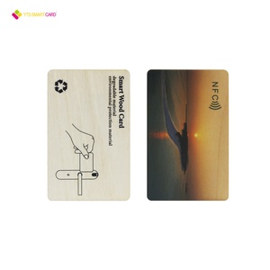 Cartes de visite personnalisées avec logo, prix d'usine YTS, cartes-cadeaux personnalisées, cartes de visite en bois recyclables vertes avec NFC - Product Image 6