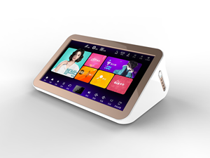 KV-X5 15.6 Inch 6T Portable 1080P Touch Screen All in One Family <strong>Karaoke</strong> Machine with Wireless <strong>Mixer</strong> Microphone - Product Image 2