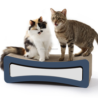 OEM ODM Grattoir pour chat rectangulaire 2-en-1 en carton ondulé