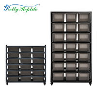 Ventes en gros d'armoires/supports pour reptiles en alliage d'aluminium de haute qualité pour les geckos léopard à queue grasse et crêpus