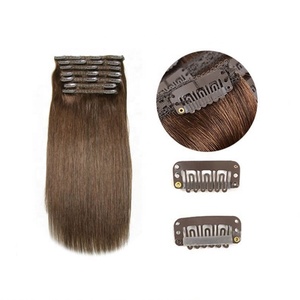 Extensions de cheveux à clips ISWEET, cheveux humains naturels, double trame, lisses, 100% cheveux humains, au meilleur prix - Product Image 2