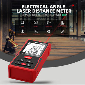 Alat Ukur Konstruksi SNDWAY Laser Merah 630-670nm Pengukur Jarak Sudut 50m Meteran Jarak Laser Digital dengan CE RoHS IP54 - Product Image 2