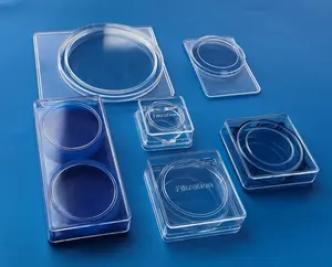 Caja vacía de plástico para filtro de membrana en laboratorio, 25, 37, 47, 50, 90, 120mm