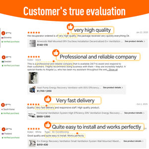 Système ERV à installation facile, récupérateur de chaleur air-air, boîtier EPP, montage mural, MVHR pour appartement - Product Image 6