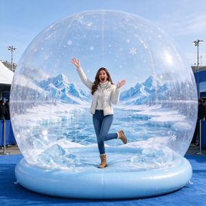 Globe <span class=keywords><strong>de</strong></span> <span class=keywords><strong>neige</strong></span> <span class=keywords><strong>gonflable</strong></span> géant personnalisé avec fond imprimé pour affichage <span class=keywords><strong>de</strong></span> centre commercial en période des fêtes - Product Image 6