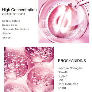 Oem nhãn hiệu riêng 5 cái/hộp độ ẩm sâu làm trắng chăm sóc da nồng độ cao Hạt Nho mặt nạ trên khuôn mặt cho chăm sóc hàng ngày - Product Image 5