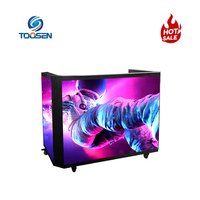 Mesa Portátil para DJ con Pantalla LED de Video Wall, Resolución 8K, Frecuencia de Actualización de 3840Hz, Alto Brillo, Pantalla de Exhibición para Mostrador de Stand de Exposiciones