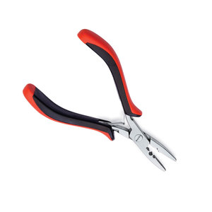Pince à extensions capillaires professionnelle en acier inoxydable avec perles à prise souple, pince à extensions capillaires en acier inoxydable avec impression de logo personnalisée - Product Image 2