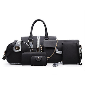 กระเป๋าถือดีไซน์เนอร์ขายส่ง ชุด 6 ใบใน 1 เซ็ต ชุดกระเป๋าถือผู้หญิง - Product Image 6