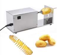 Twist Pommes De Terre Tour Trancheuse Chips Machine Spirale Printemps Pomme De Terre Twister Pomme De Terre Cutter Machines De Coupe