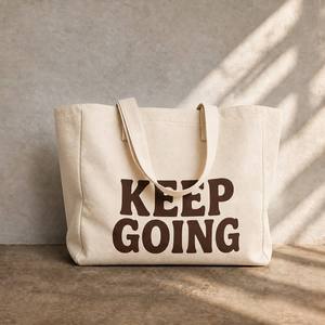 Bolsa <span class=keywords><strong>de</strong></span> Mano <span class=keywords><strong>de</strong></span> Lona <span class=keywords><strong>de</strong></span> Algodón con Bolsillo con Cremallera, Bolsa <span class=keywords><strong>de</strong></span> Compras Reutilizable Resistente, Gran Capacidad para Mujeres, Viajes, Playa, Uso Diario - Product Image 1