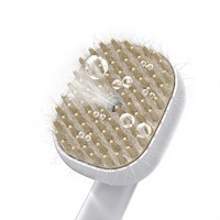 Peigne de massage électrique à vapeur pour chats et chiens - Dents souples - Élimine les poils lâches, prévient la chute et maintient le pelage