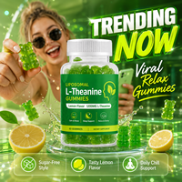 Gummies à la L-Théanine avec Glycinate de Magnésium pour le Soutien du Sommeil et la Relaxation Apaisante, Saveur Citron Végétalienne, Étiquette Privée Personnalisée, Vente en Gros
