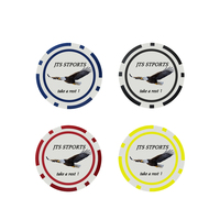 Accessoires de golf, marqueur de balle de golf personnalisé en plastique, jetons de poker, marqueur de balle