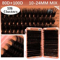 Nouvelles extensions de cils volume faites à la main, ruban pré-coupé DIY, segmentées, pour bouquets floraux extrêmement volumineux, marque privée