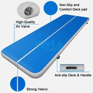 8m/10m/12m/15m/<span class=keywords><strong>20m</strong></span> Tapis de gymnastique gonflable en PVC écologique Logo personnalisé d'usine Pliable Tumbling Air Floor <span class=keywords><strong>Airtrack</strong></span> - Product Image 3