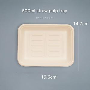 Barquettes de service jetables en papier kraft biodégradables pour barbecue commercial, boîtes à burgers et frites, plateaux pour poulet frit et hot-dogs - Product Image 6