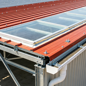Structure en acier galvanisé à chaud, charpente portique, entrepôt métallique préfabriqué à un étage, atelier industriel, bâtiment d'usine - Product Image 1