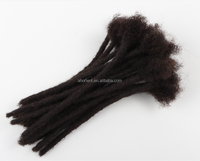 | Dreads orientali | X piccole estensioni di Dreadlocks sbiancate morbide per capelli umani Afro crespi da 0.4cm