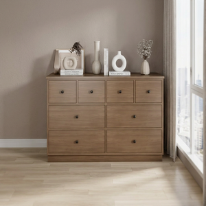 Mueble de Almacenamiento Rústico de Madera, Cómoda de Madera Maciza y Contrachapada, Duradero, 820x500x900, Organizador para Sala de Estar, Dormitorio, Hotel, Apartamento - Product Image 3