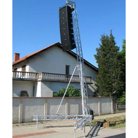 Escenario Plegable Pequeño para Música al Aire Libre Dragonstage, Torre de Truss de Aluminio para Sistema de Sonido Line Array, para Audio Profesional