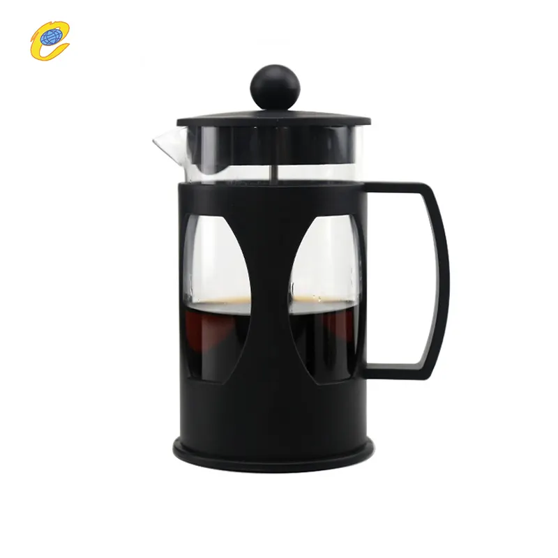 PP Plastic Heat Resistant Glass Portable Coffee French Press Coffee Maker With Stainless Steel Filter Coffee French Press