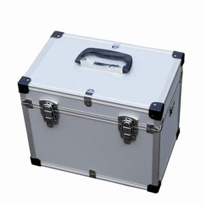 Caja de Herramientas Grande de <span class=keywords><strong>Aluminio</strong></span>, Caja de Herramientas Portátil para Equipo de Seguridad, Estuche para Instrumentos, Caja de Almacenamiento de Herramientas, Maleta con Correa para el Hombro - Product Image 3