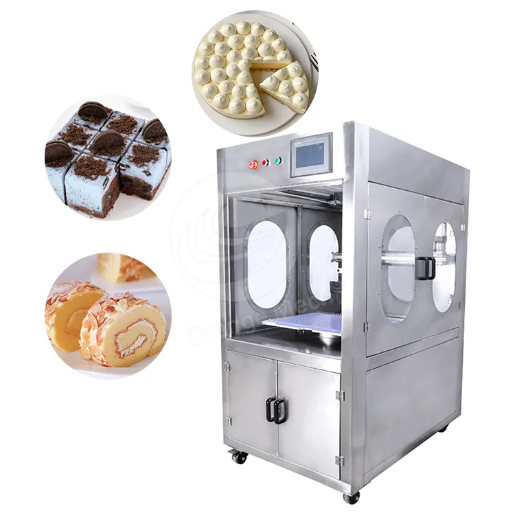 Drehschneidemaschine teller tiramisu käse kuchen herstellung portionenschneidemaschine ultraschall kuchen schneidemaschine