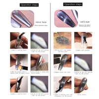 Kosmetik qualität Universal Silber Weiß Kristall Treibsand Optisches Nagel pulver Magic Multi color 9D Cat Lidschatten Spiegel pigmente