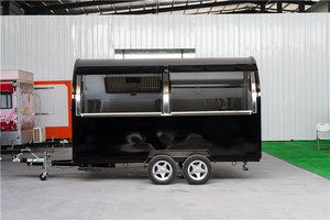 Outdoor Mobile Trailer Fully Equipped Mobile Kitchen Taco Coffee Street Food Truck Double Axles Round Shape Customized Cart - Product Image 5