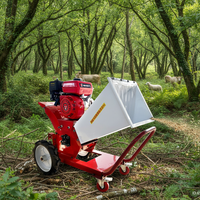 Machine de coupe-paille, hachoir d'ensilage à moteur à essence, déchiqueteuse de paille humide sèche portable pour l'alimentatio