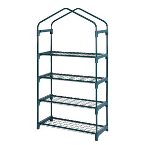 Serra da giardino OEM DD2160 a 4 livelli per la germinazione dei semi e la coltivazione di ortaggi, mini serra con copertura in PVC con cerniera. - Product Image 3