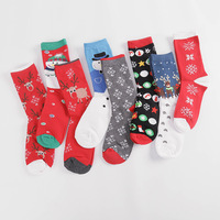 Chaussettes de Noël amusantes à motif de dessin animé pour l'hiver, unisexes, chaudes, décontractées, cadeau original pour la famille, les fêtes ou un anniversaire